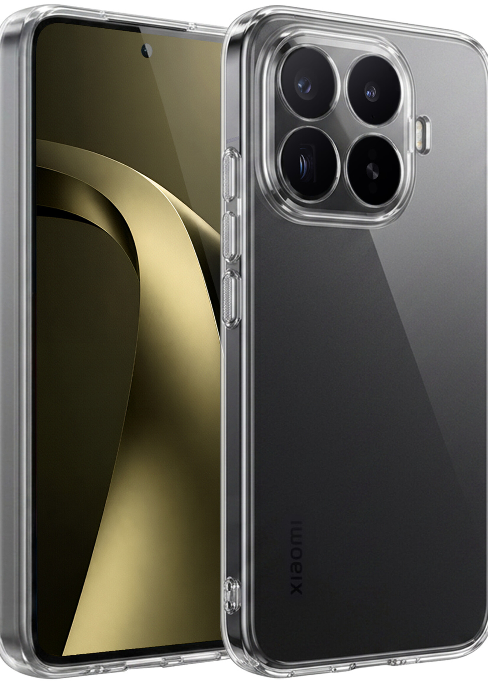 LUQ LUQ Xiaomi 17T Pro Hoesje Siliconen - Transparant