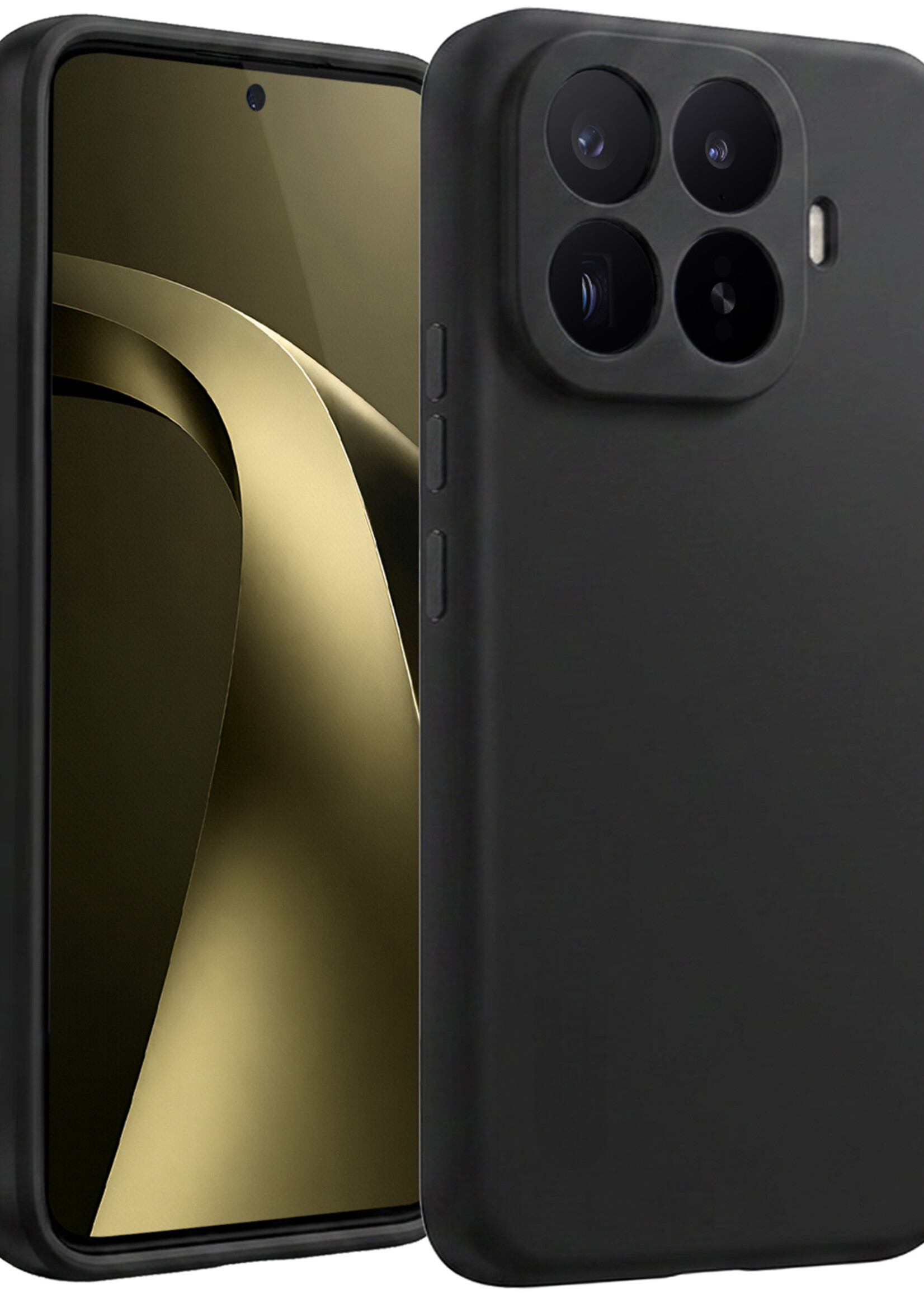 LUQ LUQ Xiaomi 17T Pro Hoesje Siliconen - Zwart