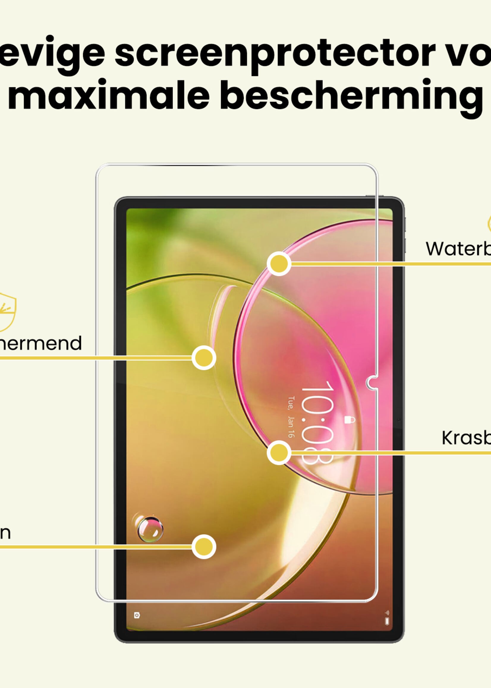 LUQ LUQ Lenovo Idea Tab Pro Gen 2 Screenprotector