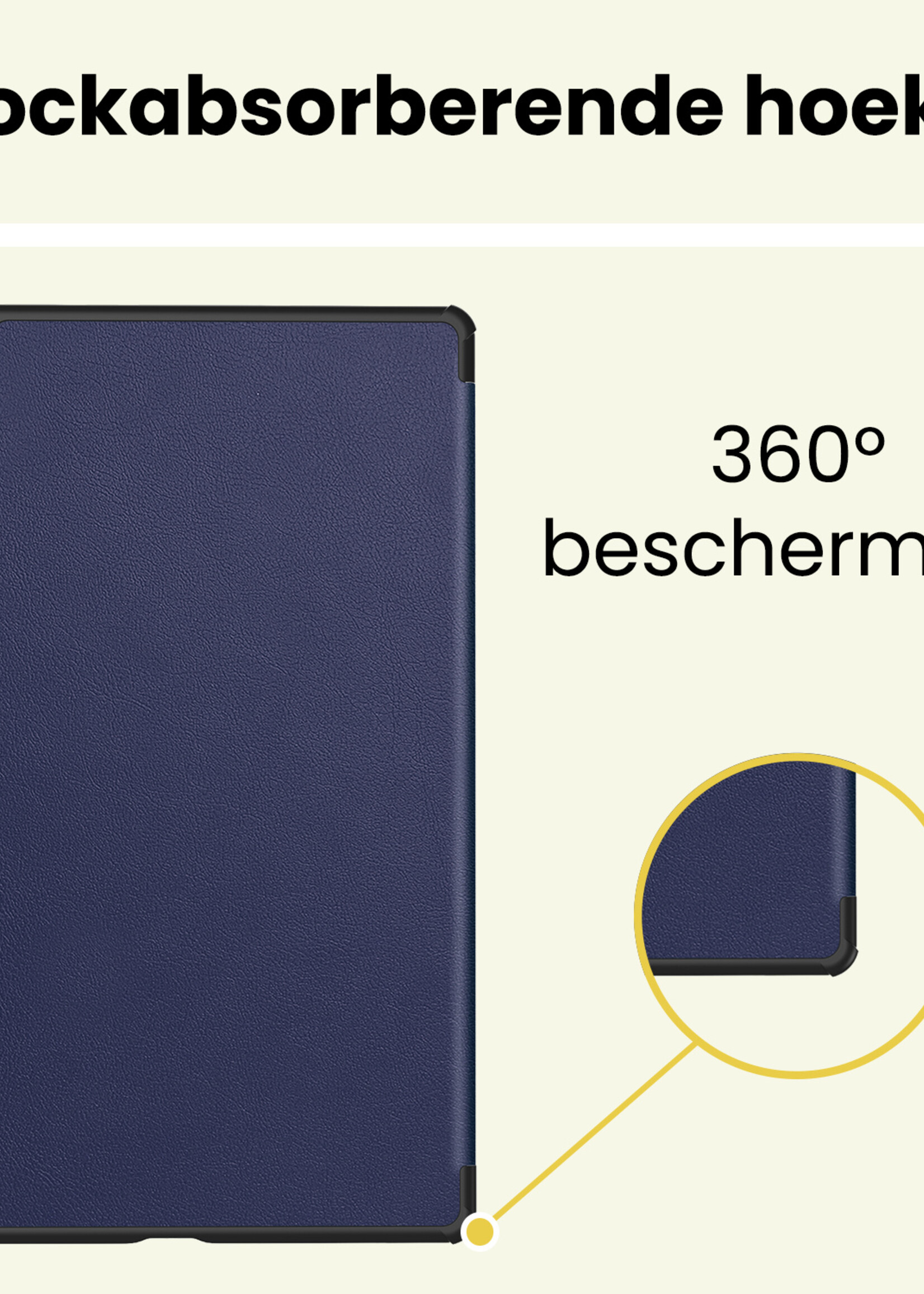 LUQ LUQ Lenovo Idea Tab Pro Gen 2 Hoesje - Donkerblauw