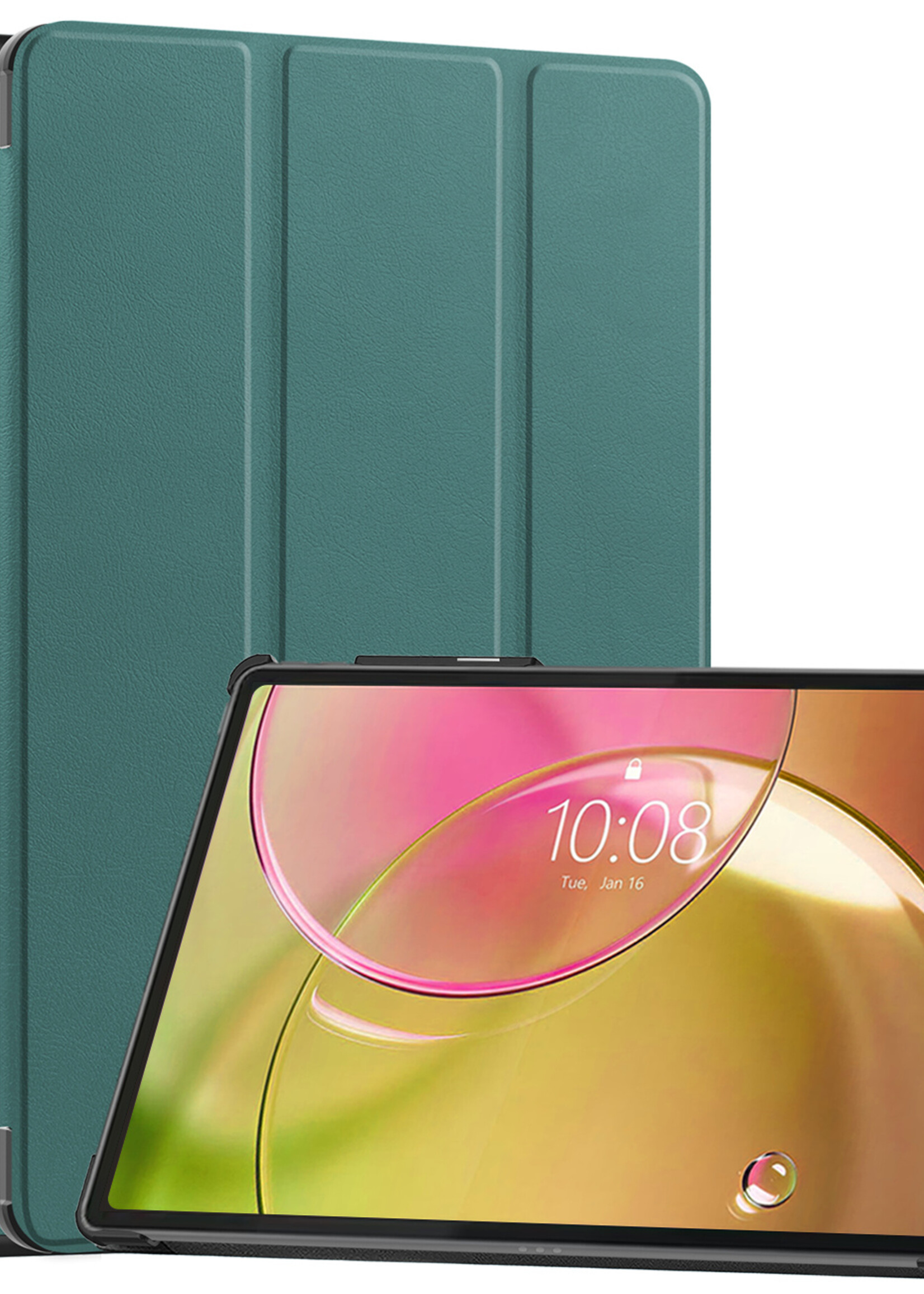 LUQ LUQ Lenovo Idea Tab Pro Gen 2 Hoesje - Donkergroen