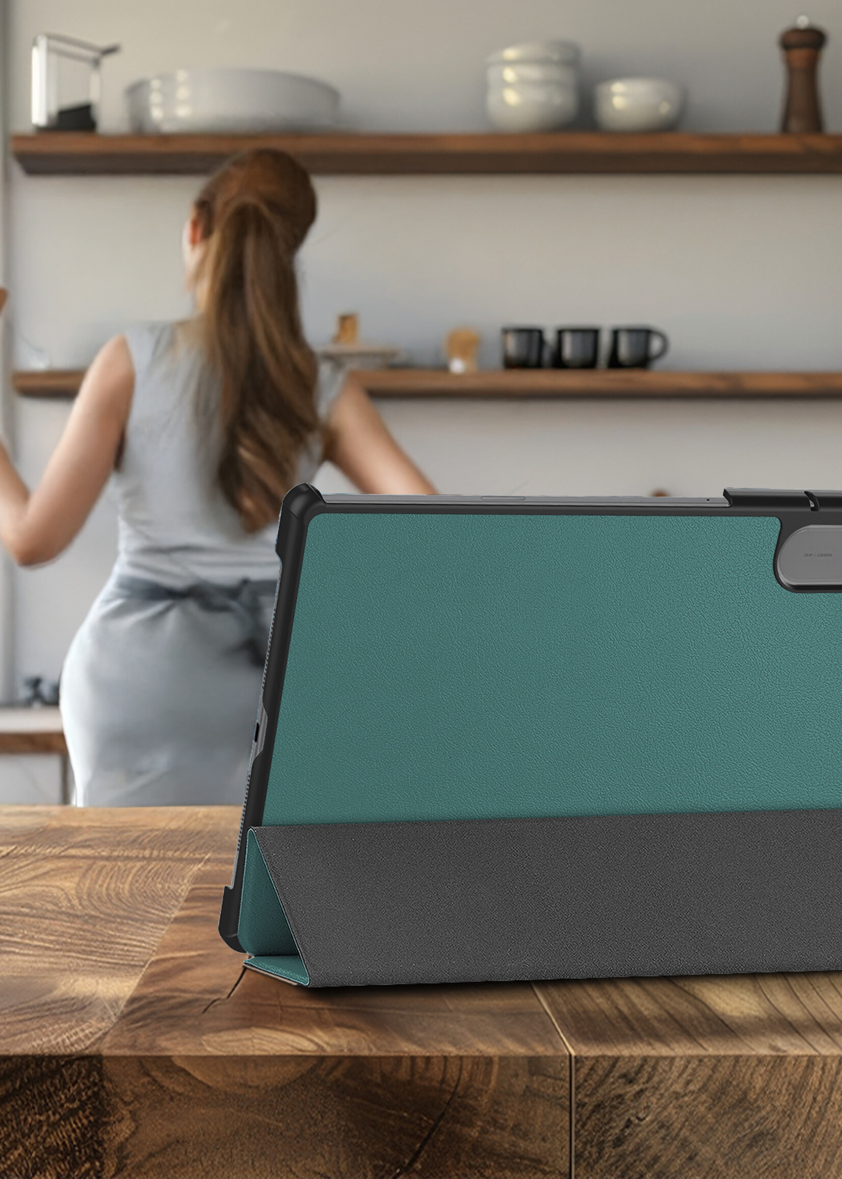 LUQ LUQ Lenovo Idea Tab Pro Gen 2 Hoesje - Donkergroen