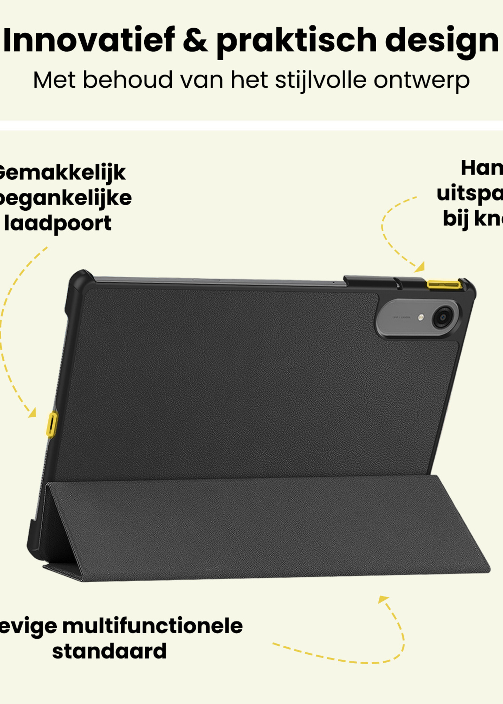 LUQ LUQ Lenovo Idea Tab Pro Gen 2 Hoesje - Zwart