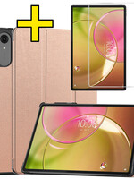 LUQ LUQ Lenovo Idea Tab Pro Gen 2 Hoesje Met Screenprotector - Rose Goud