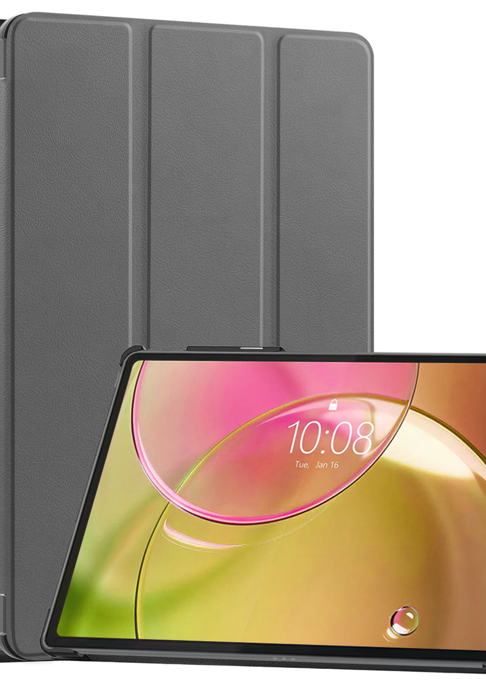 LUQ LUQ Lenovo Idea Tab Pro Gen 2 Hoesje Met Uitsparing Lenovo Pen - Grijs
