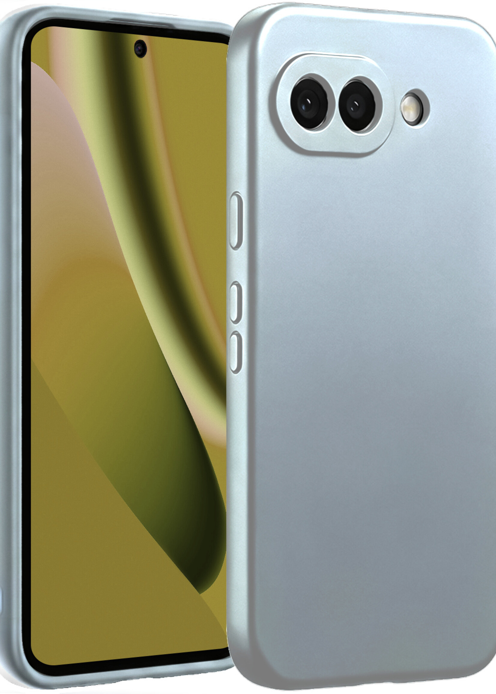 LUQ LUQ Google Pixel 10a Hoesje Siliconen - Lichtblauw