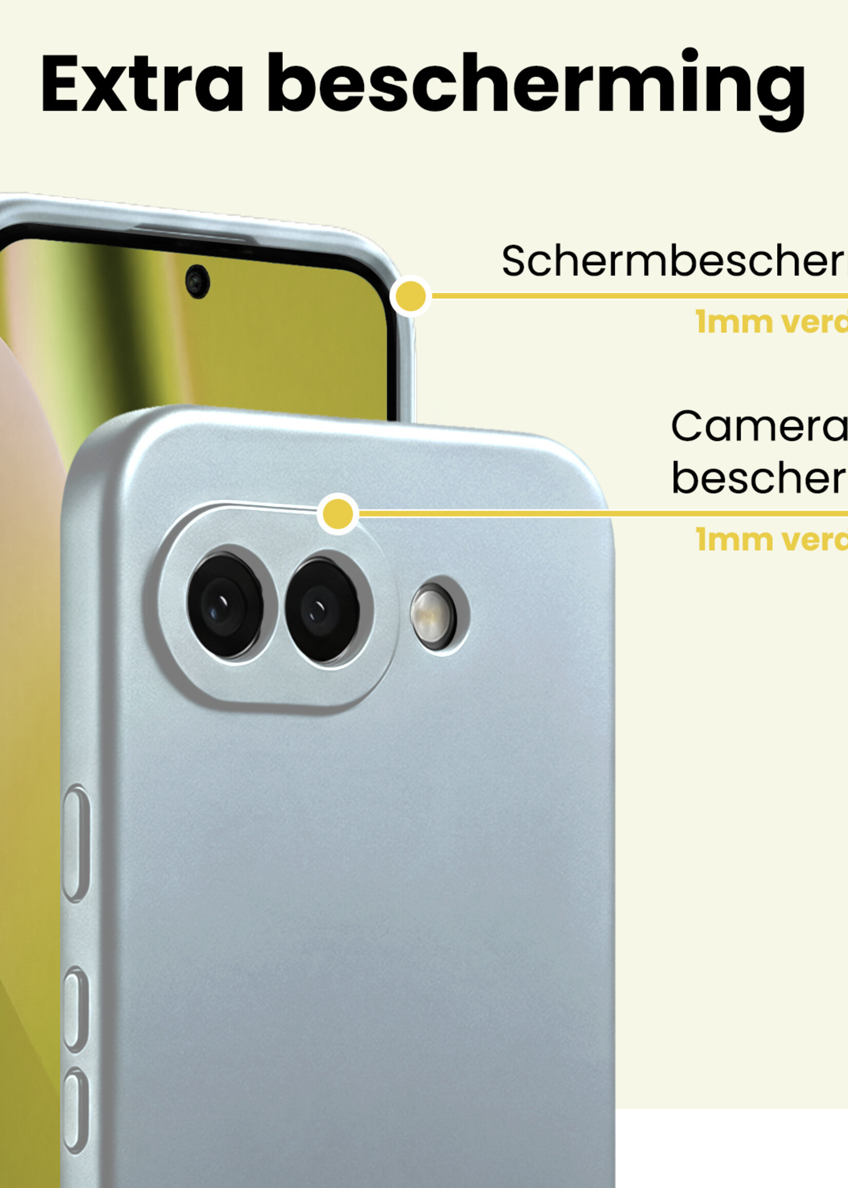 LUQ LUQ Google Pixel 10a Hoesje Siliconen - Lichtblauw