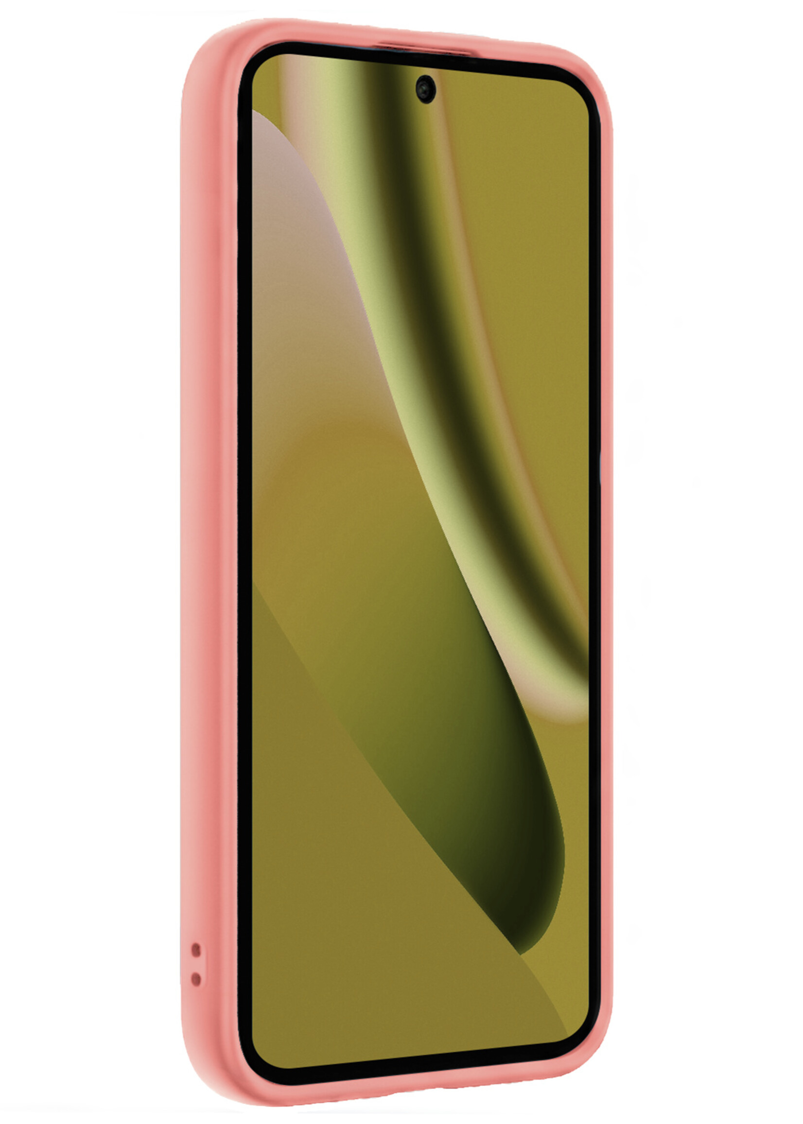 LUQ LUQ Google Pixel 10a Hoesje Siliconen - Lichtroze