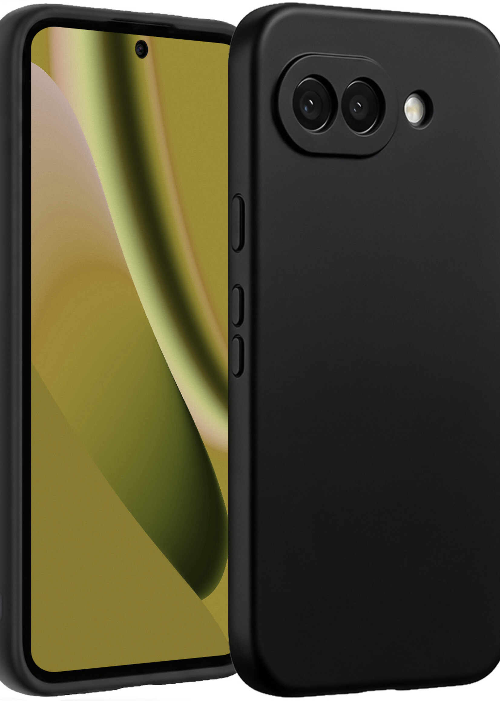 LUQ LUQ Google Pixel 10a Hoesje Siliconen - Zwart