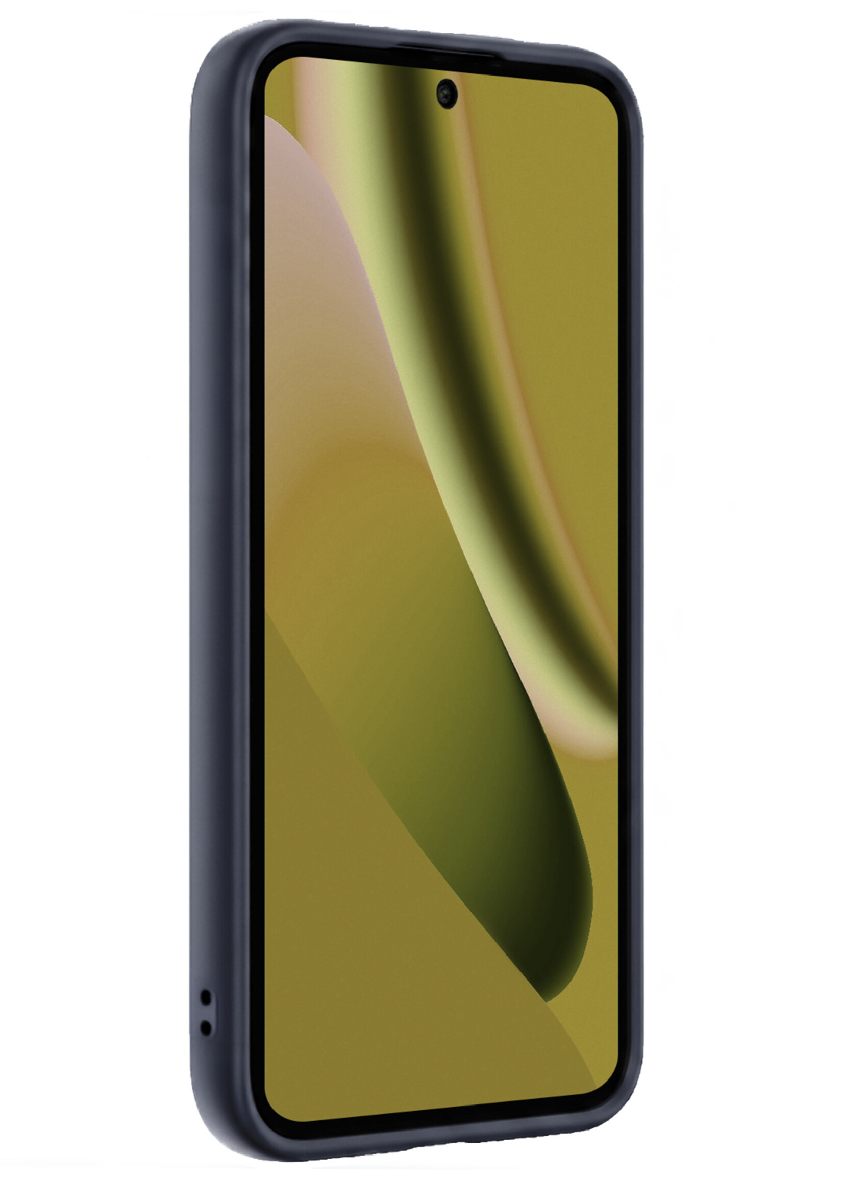 LUQ LUQ Google Pixel 10a Hoesje Siliconen Met Screenprotector - Donkerblauw