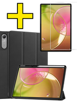 LUQ LUQ Lenovo Idea Tab Pro Gen 2 Hoesje Met Uitsparing Lenovo Pen Met Screenprotector - Zwart
