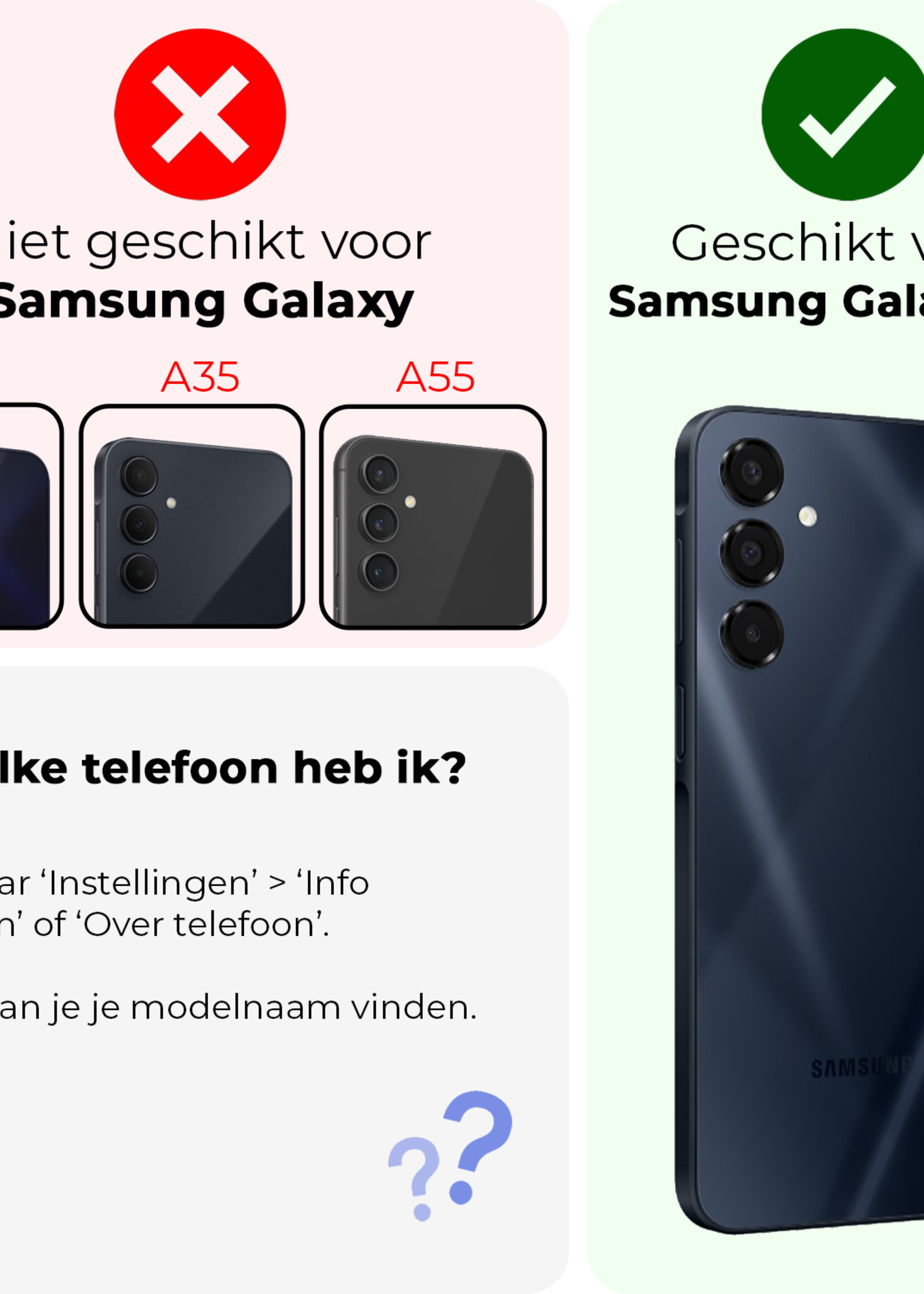 LUQ LUQ Samsung Galaxy A16 Magsafe Hoesje - Zwart - 2 PACK