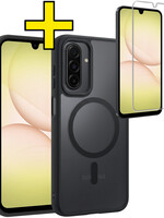 LUQ LUQ Samsung Galaxy A17 Magsafe Hoesje Zwart Met Screenprotector