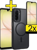 LUQ LUQ Samsung Galaxy A17 Magsafe Hoesje Zwart Met 2x Screenprotector