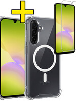 LUQ LUQ Samsung Galaxy A26 Magsafe Hoesje Transparant Met Screenprotector