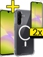 LUQ LUQ Samsung Galaxy A26 Magsafe Hoesje Transparant Met 2x Screenprotector