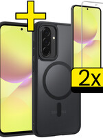 LUQ LUQ Samsung Galaxy A36 Magsafe Hoesje Zwart Met 2x Screenprotector