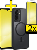 LUQ LUQ Samsung Galaxy A56 Magsafe Hoesje Zwart Met 2x Screenprotector