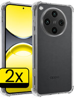 LUQ LUQ OPPO Find X8 Pro Hoesje Shockproof - Transparant - 2 PACK