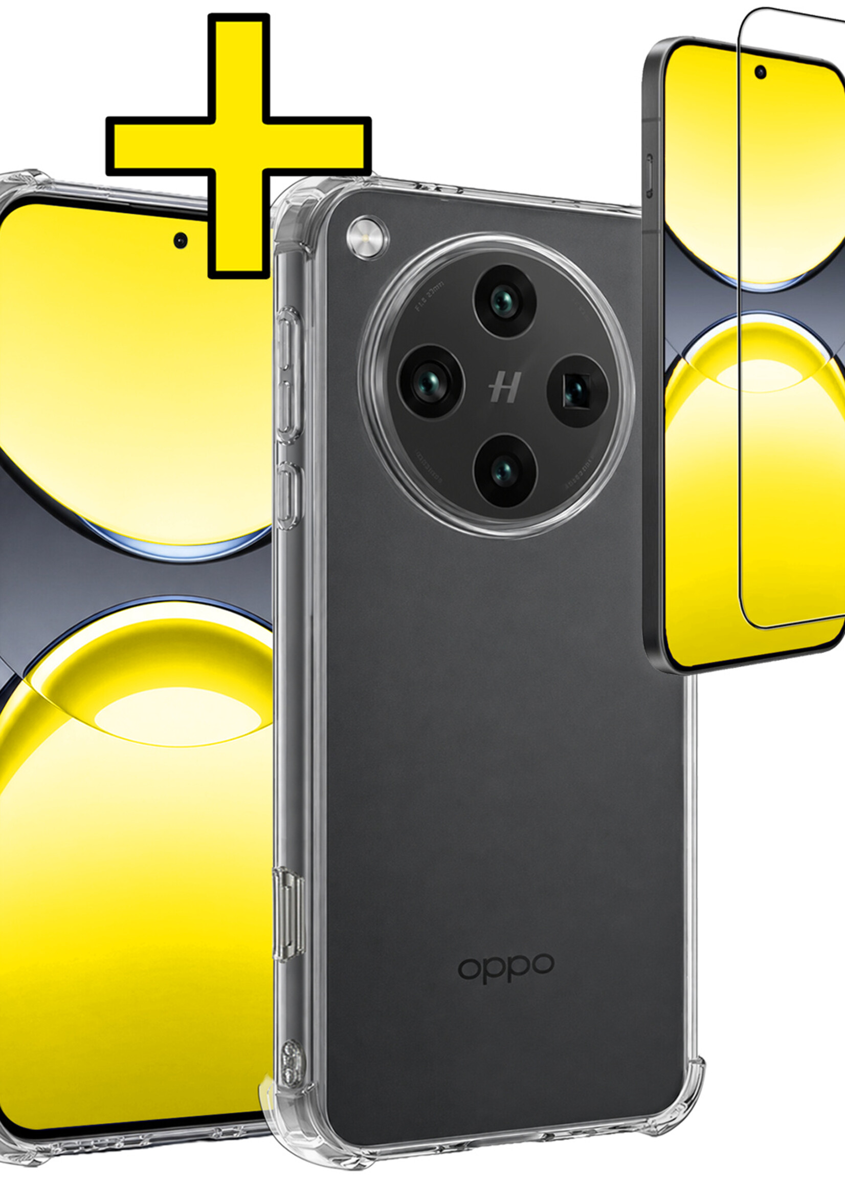 LUQ LUQ OPPO Find X8 Pro Hoesje Shockproof Met Screenprotector