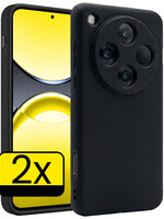 LUQ LUQ OPPO Find X8 Pro Hoesje Siliconen - Zwart - 2 PACK