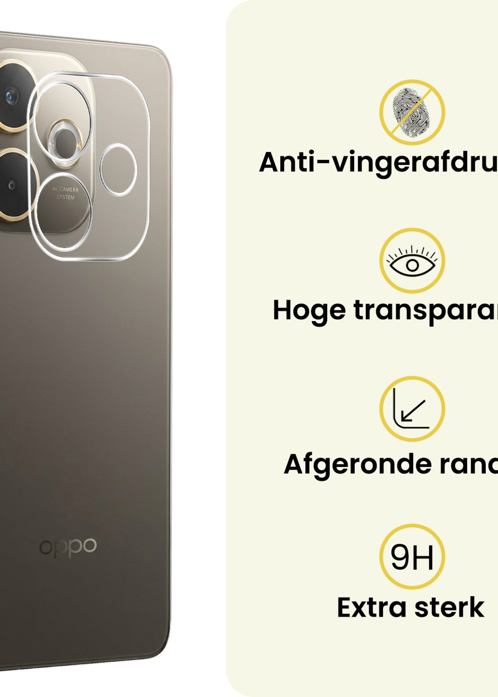 LUQ LUQ OPPO A5 Pro Camera Screenprotector - 2 PACK
