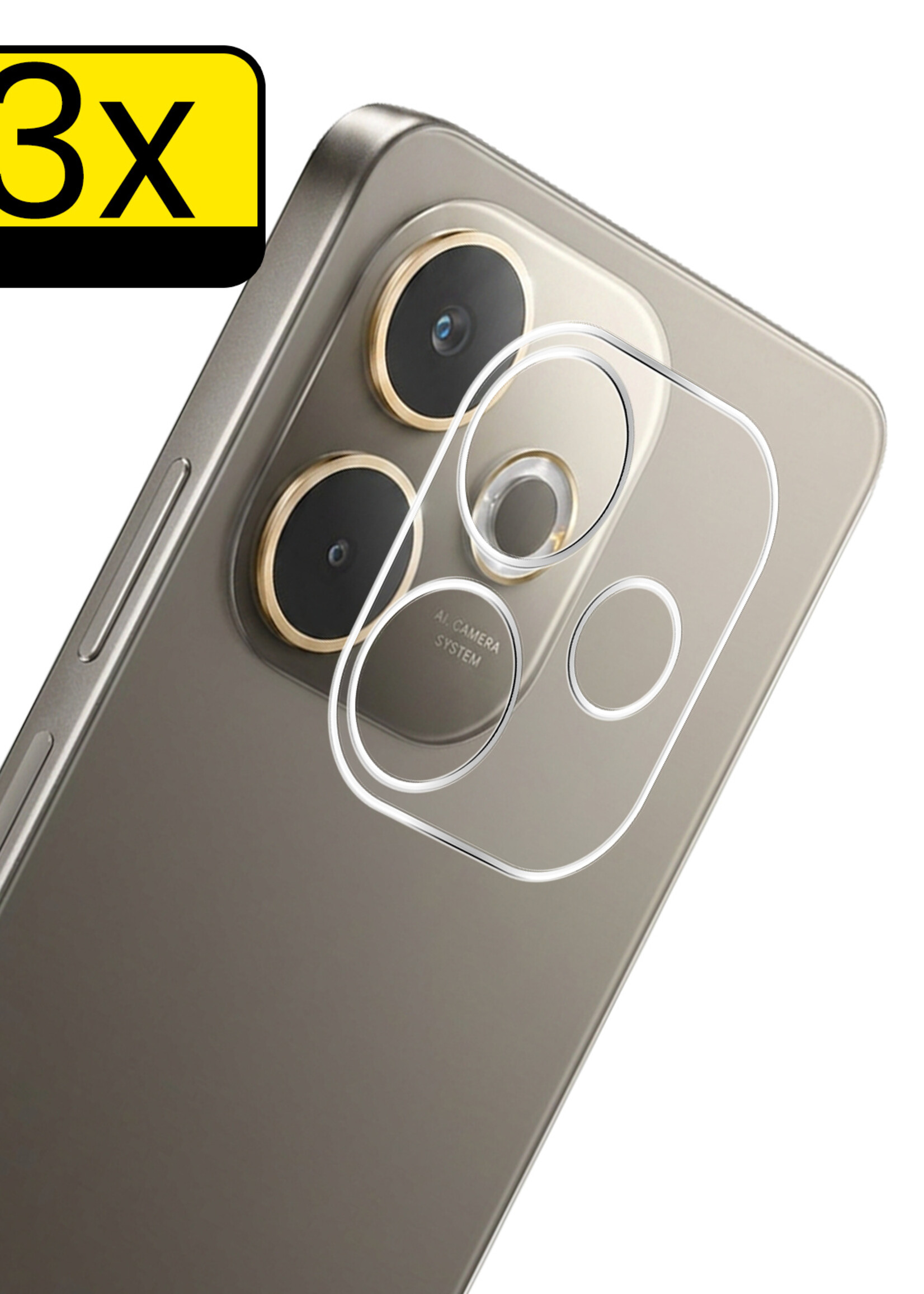 LUQ LUQ OPPO A5 Pro Camera Screenprotector - 3 PACK