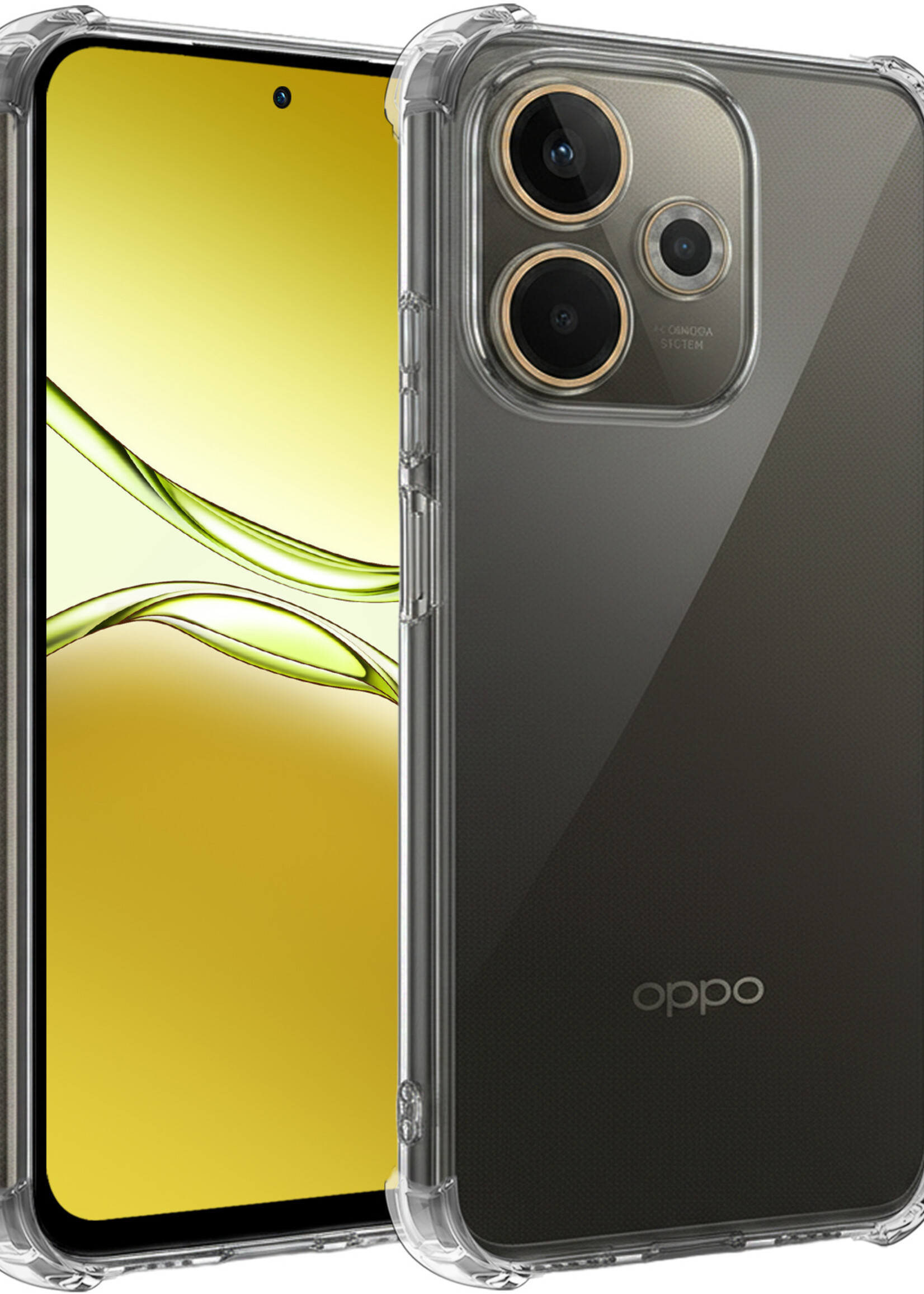 LUQ LUQ OPPO A5 Pro Hoesje Shockproof - Transparant