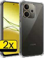 LUQ LUQ OPPO A5 Pro Hoesje Shockproof - Transparant - 2 PACK