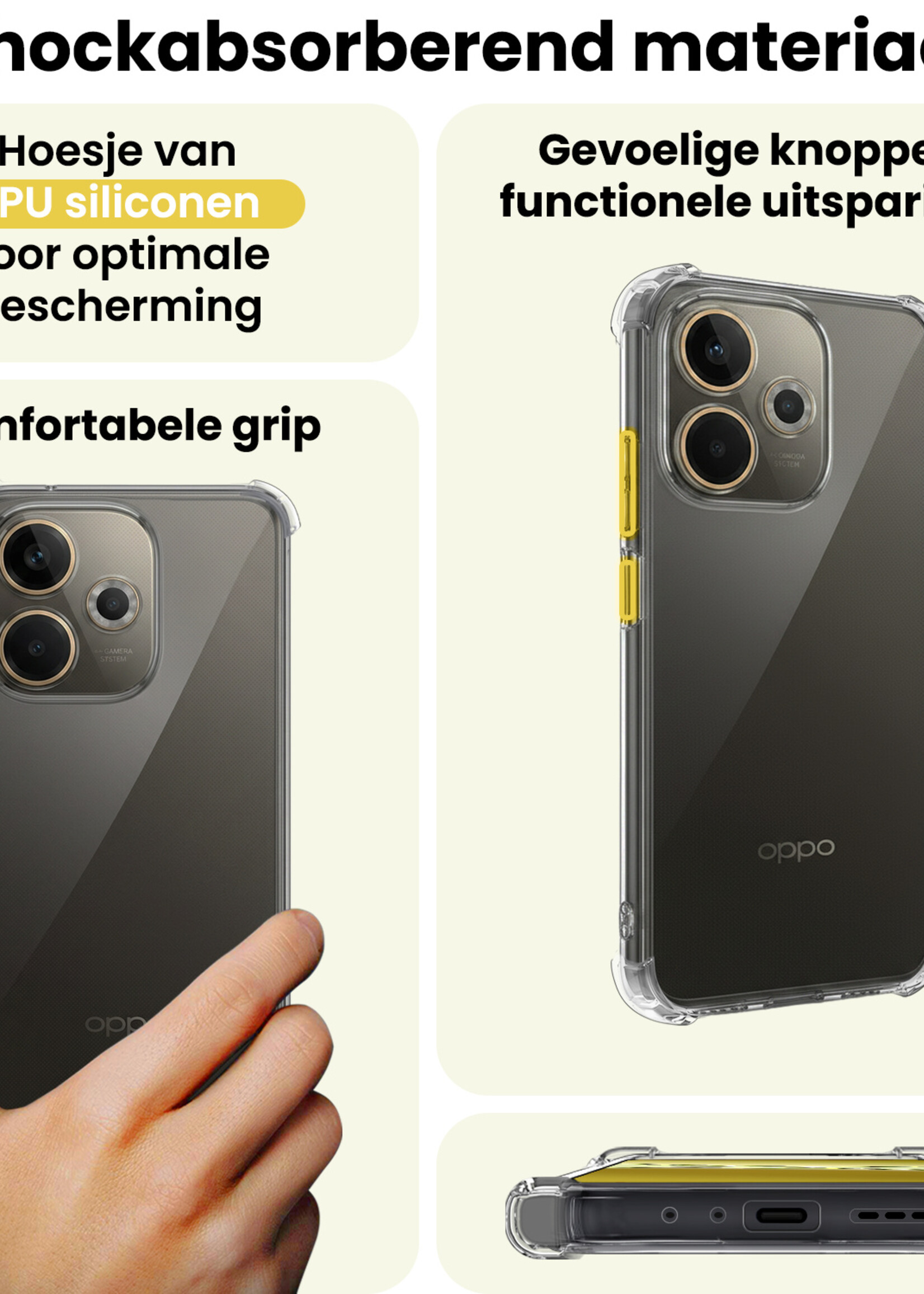 LUQ LUQ OPPO A5 Pro Hoesje Shockproof Met Screenprotector