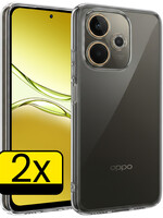 LUQ LUQ OPPO A5 Pro Hoesje Siliconen - Transparant - 2 PACK