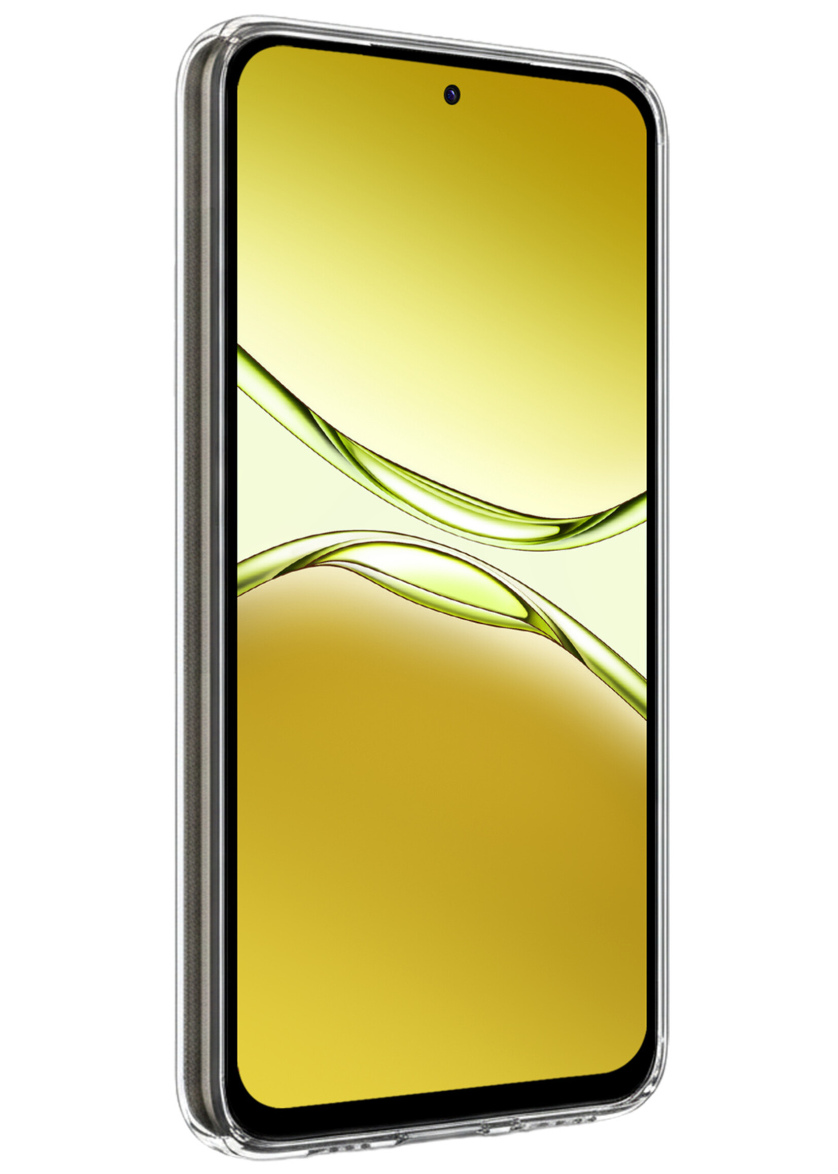 LUQ LUQ OPPO A5 Pro Hoesje Siliconen Met Screenprotector - Transparant