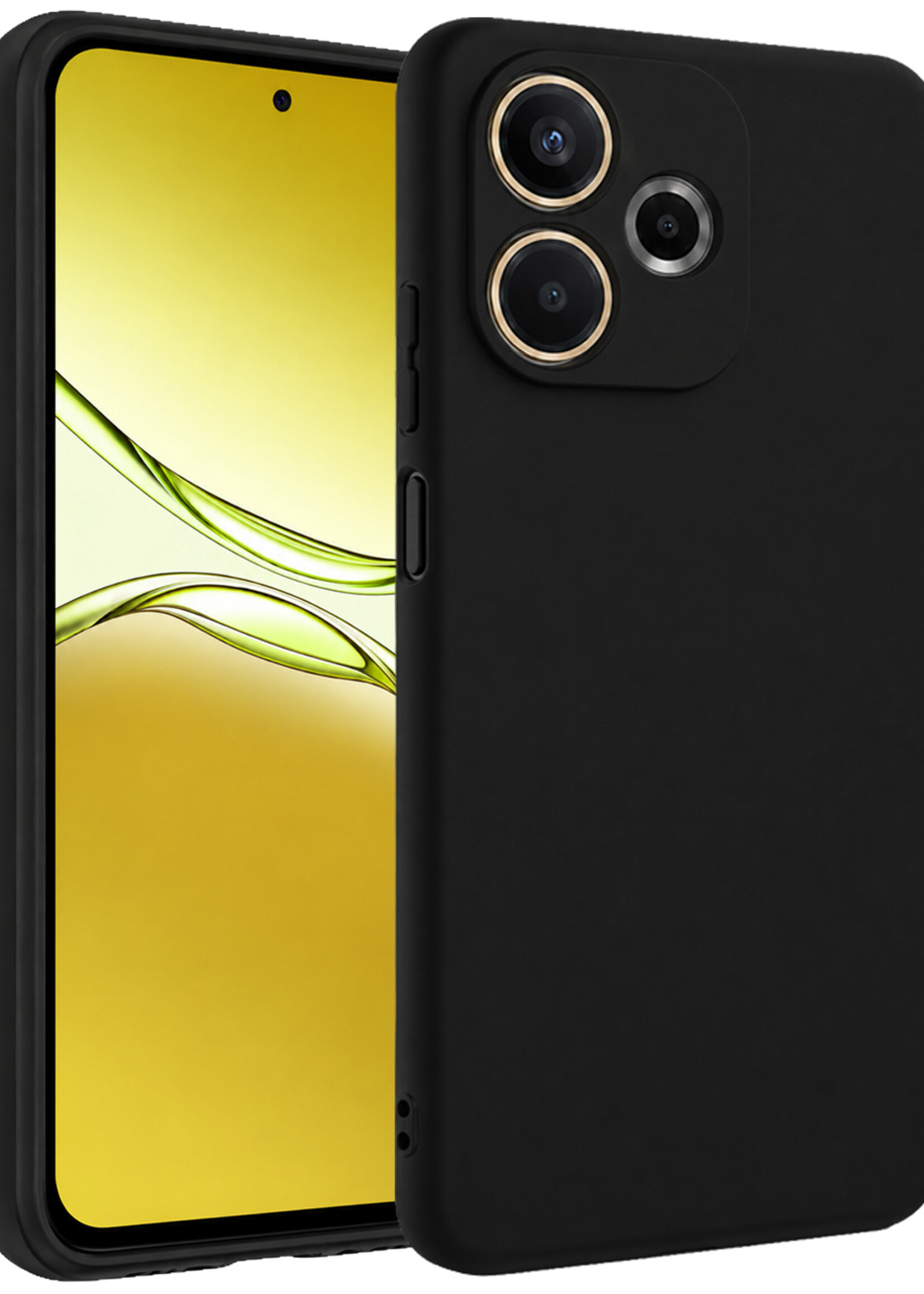 LUQ LUQ OPPO A5 Pro Hoesje Siliconen - Zwart