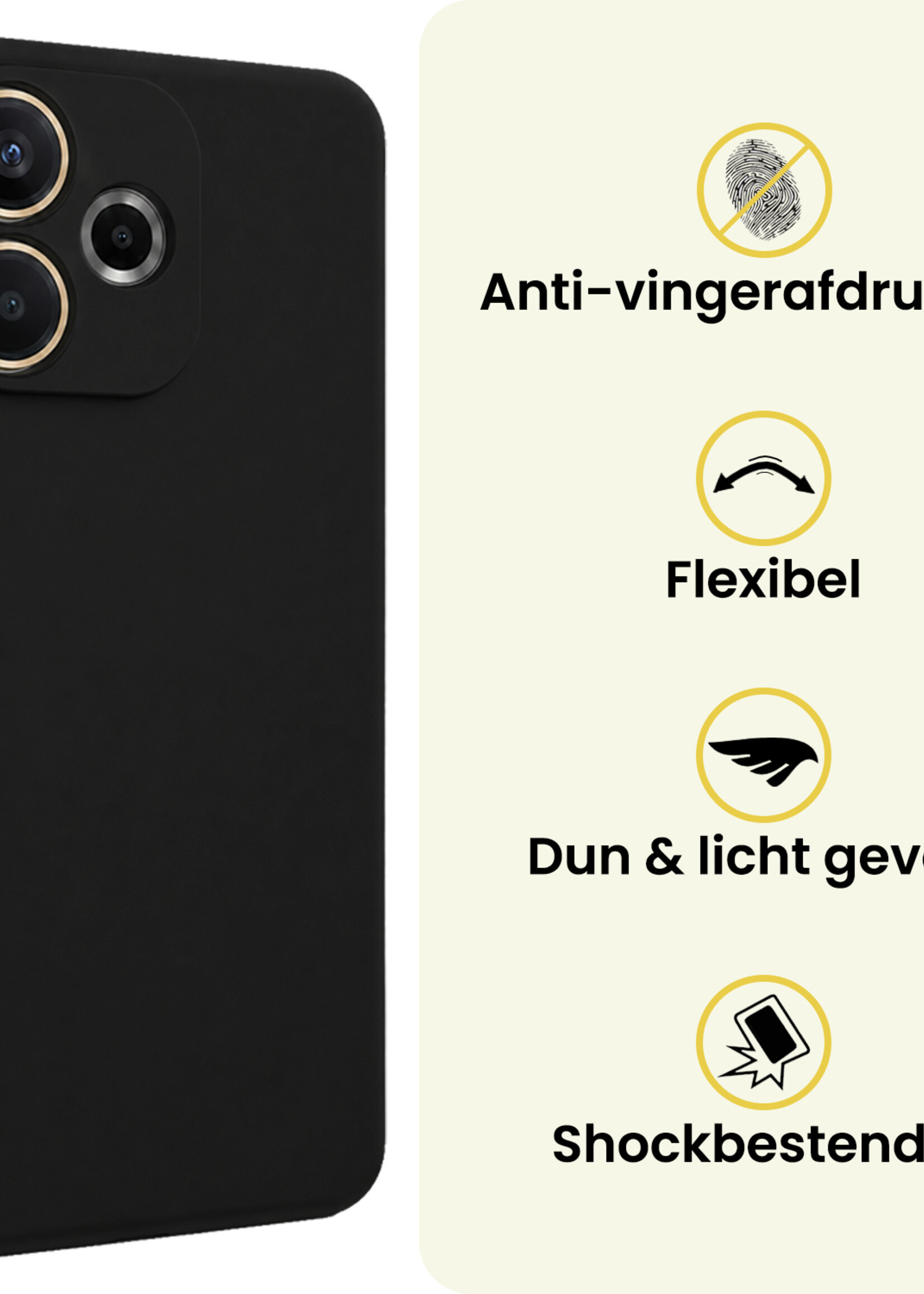 LUQ LUQ OPPO A5 Pro Hoesje Siliconen - Zwart