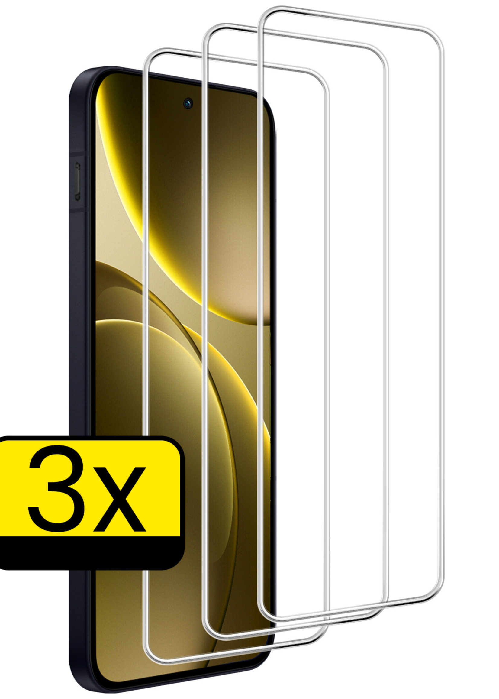 LUQ LUQ OPPO Find X9 Screenprotector Glas - 3 PACK