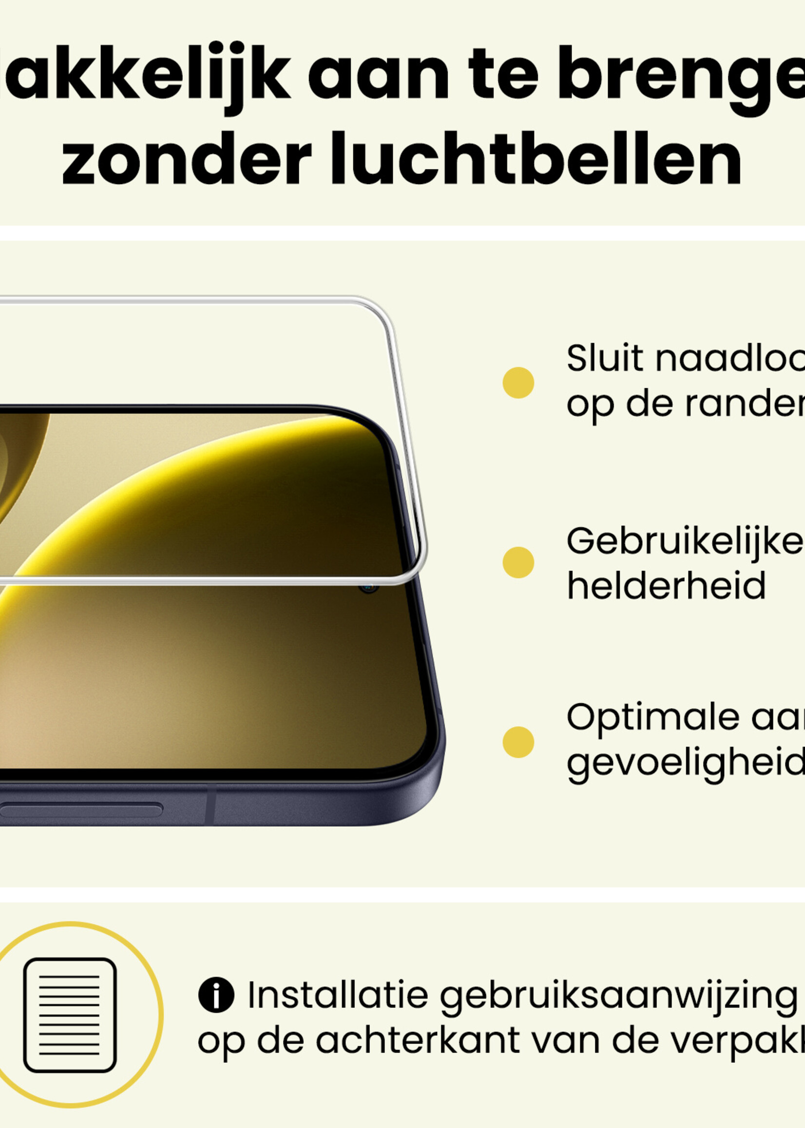 LUQ LUQ OPPO Find X9 Screenprotector Glas - 3 PACK