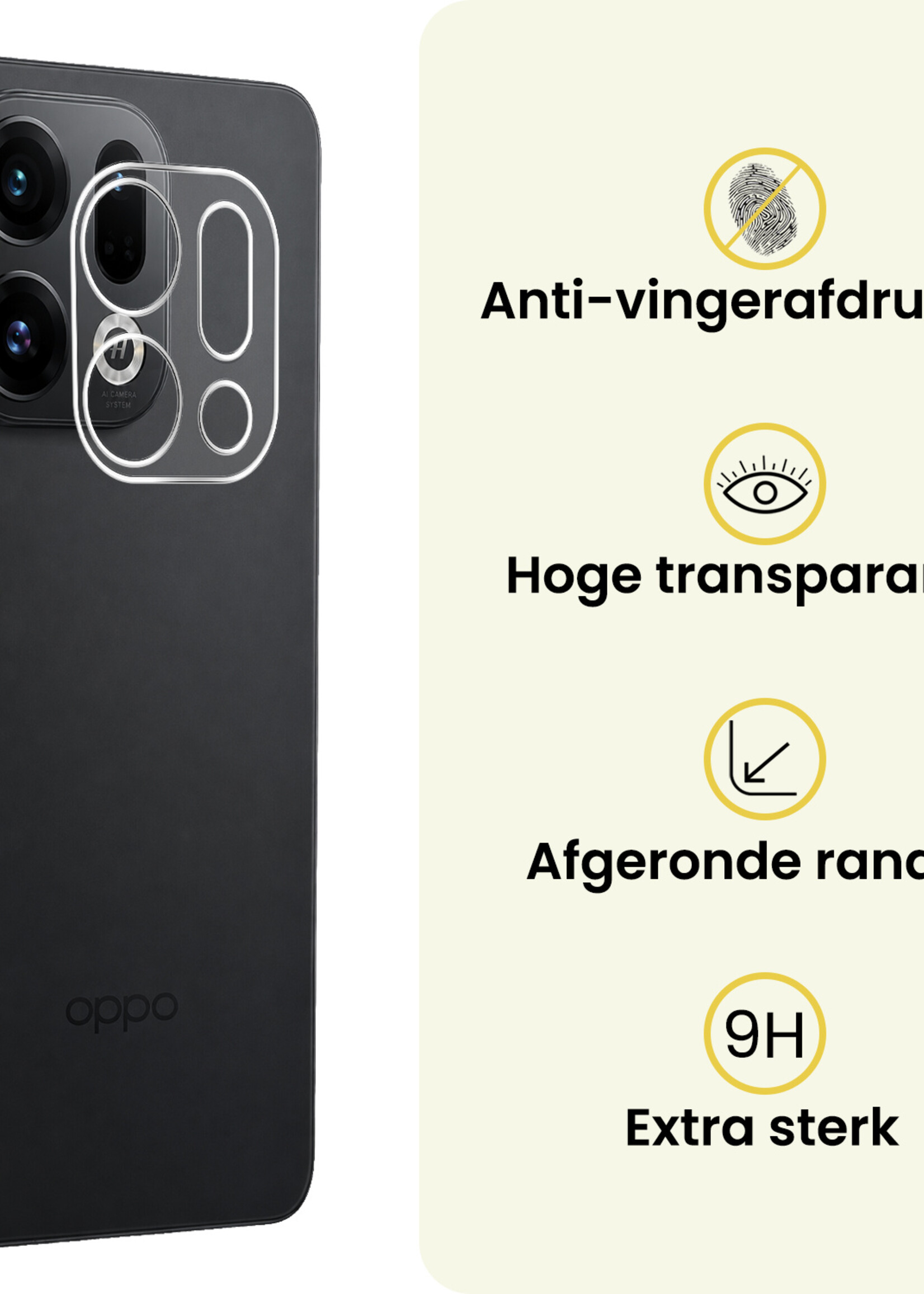 LUQ LUQ OPPO Find X9 Camera Screenprotector - 3 PACK