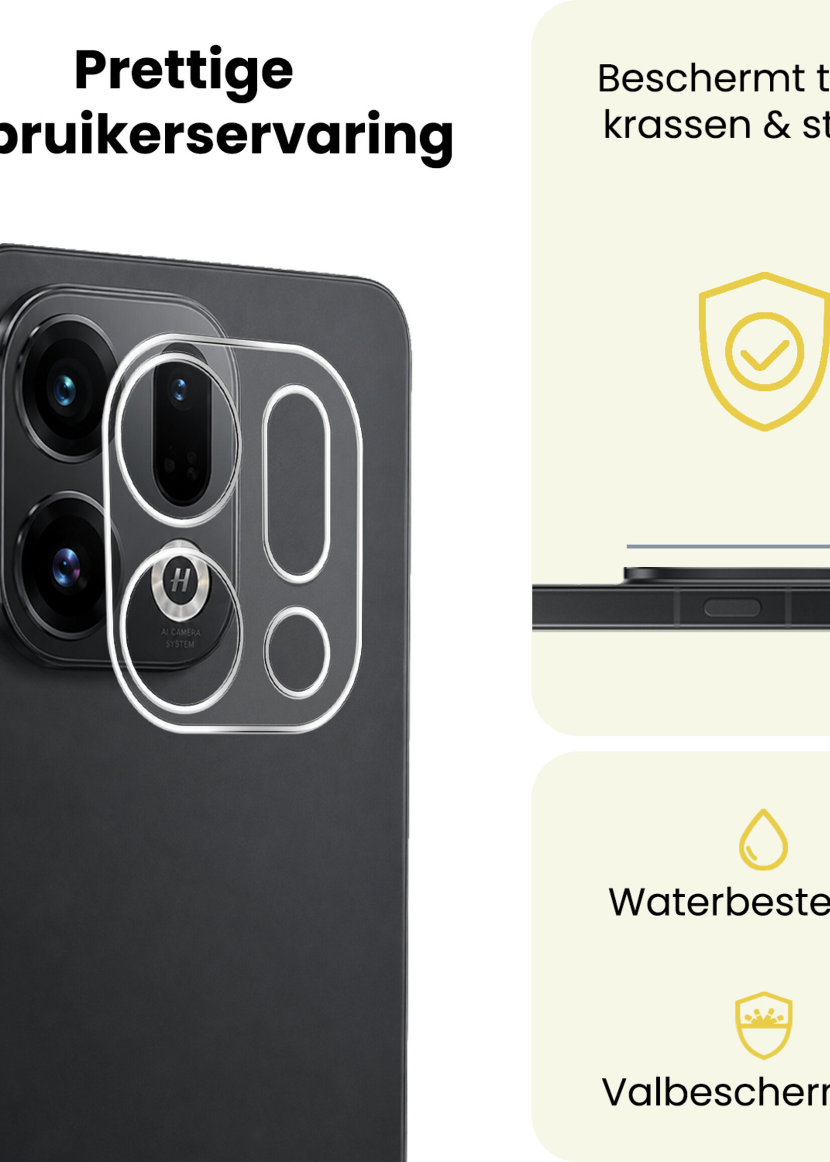 LUQ LUQ OPPO Find X9 Camera Screenprotector - 3 PACK