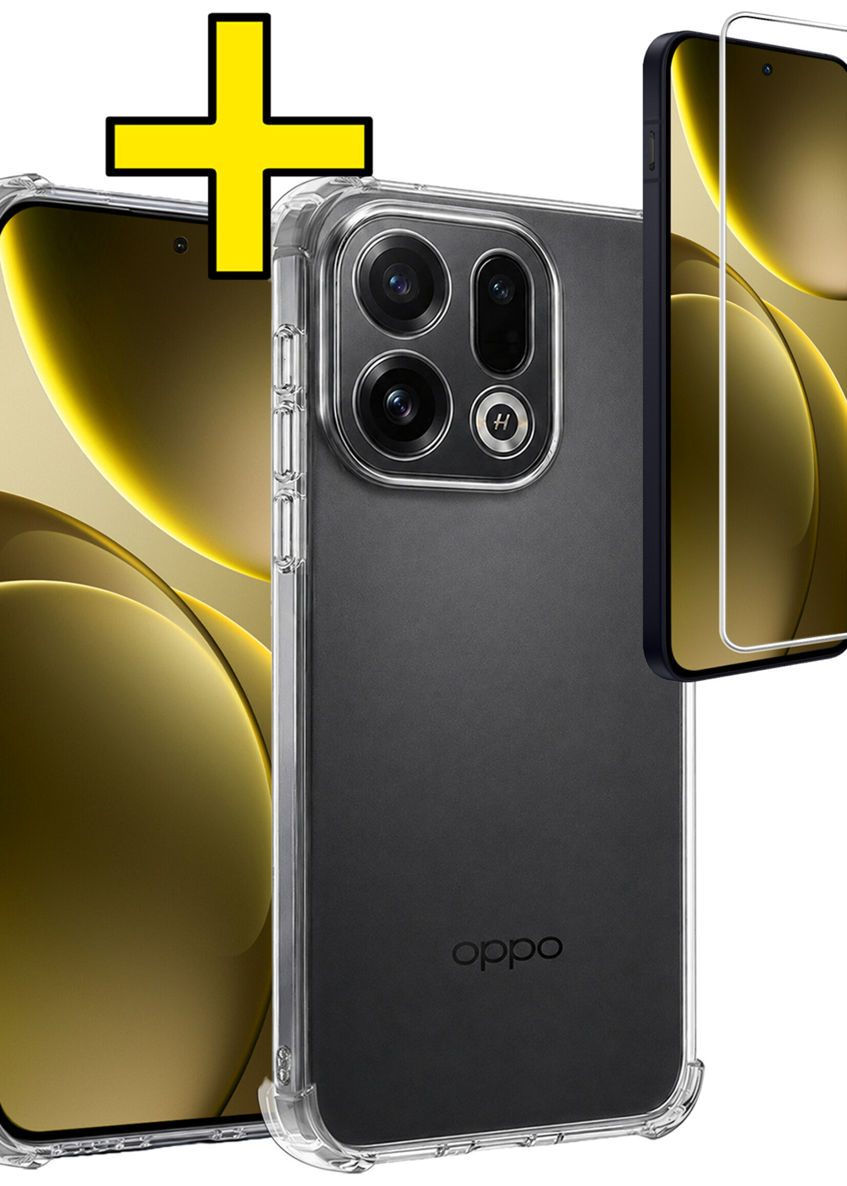 LUQ LUQ OPPO Find X9 Hoesje Shockproof Met Screenprotector