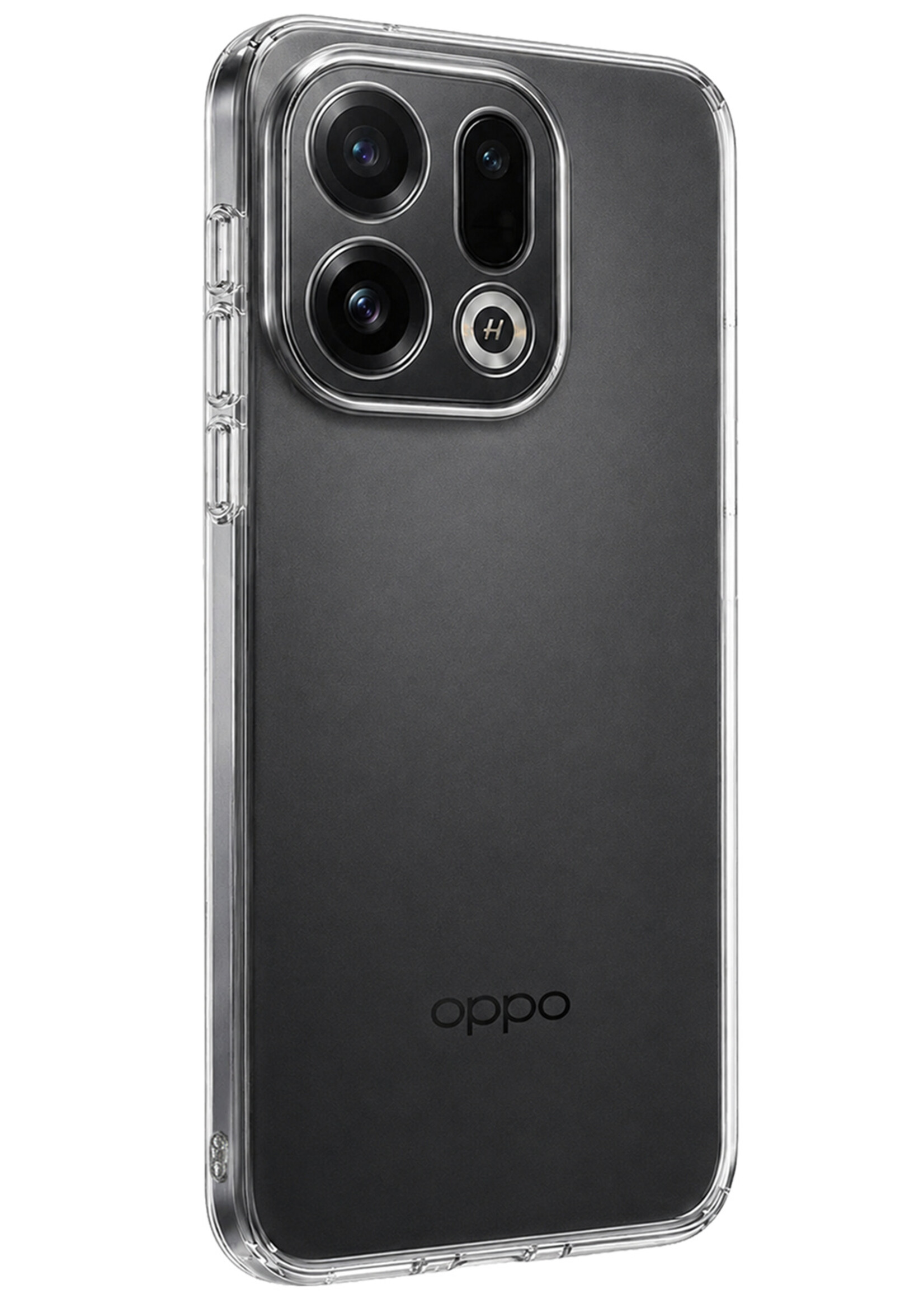 LUQ LUQ OPPO Find X9 Hoesje Siliconen Met 2x Screenprotector - Transparant