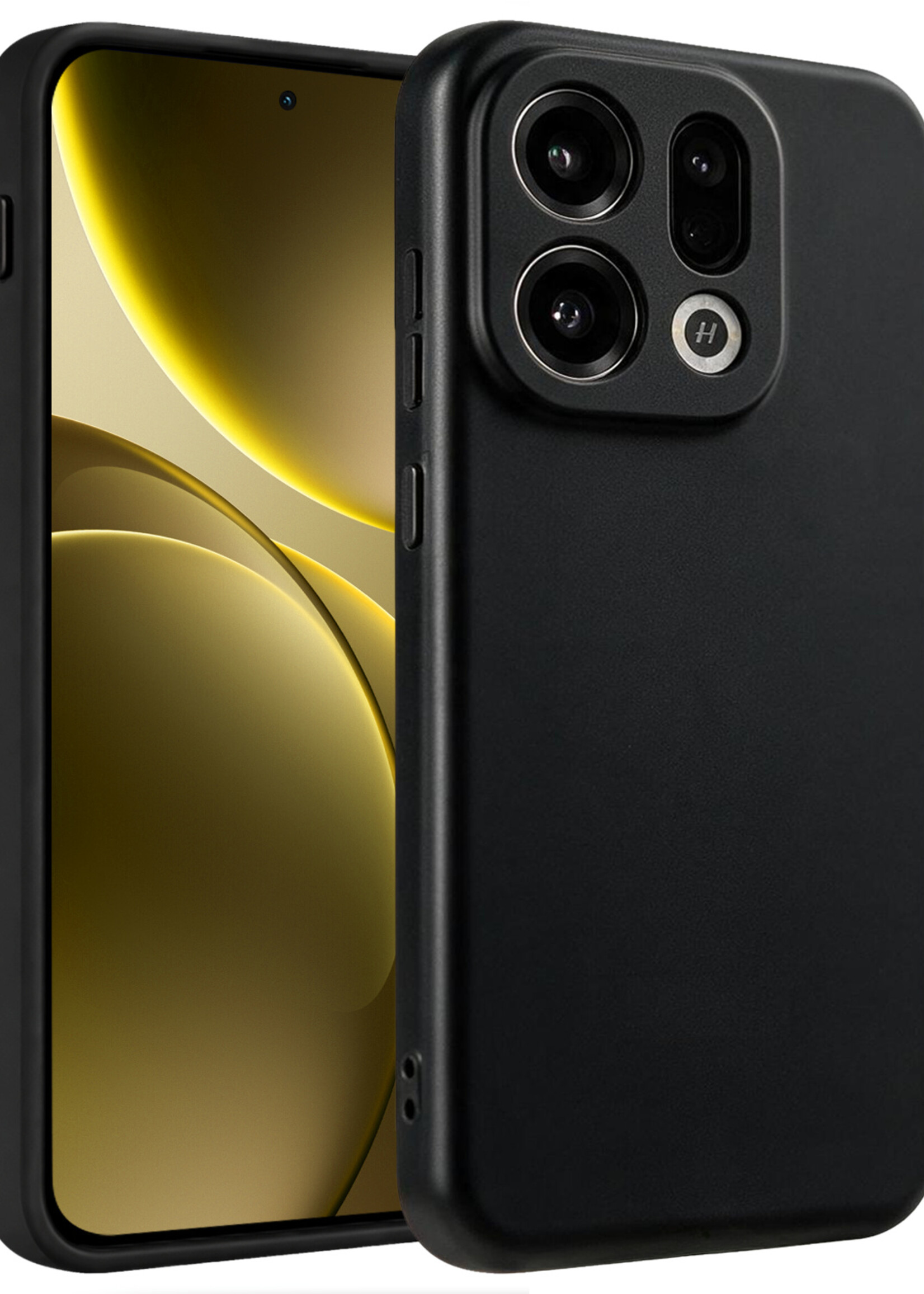 LUQ LUQ OPPO Find X9 Hoesje Siliconen - Zwart