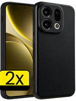 LUQ LUQ OPPO Find X9 Hoesje Siliconen - Zwart - 2 PACK