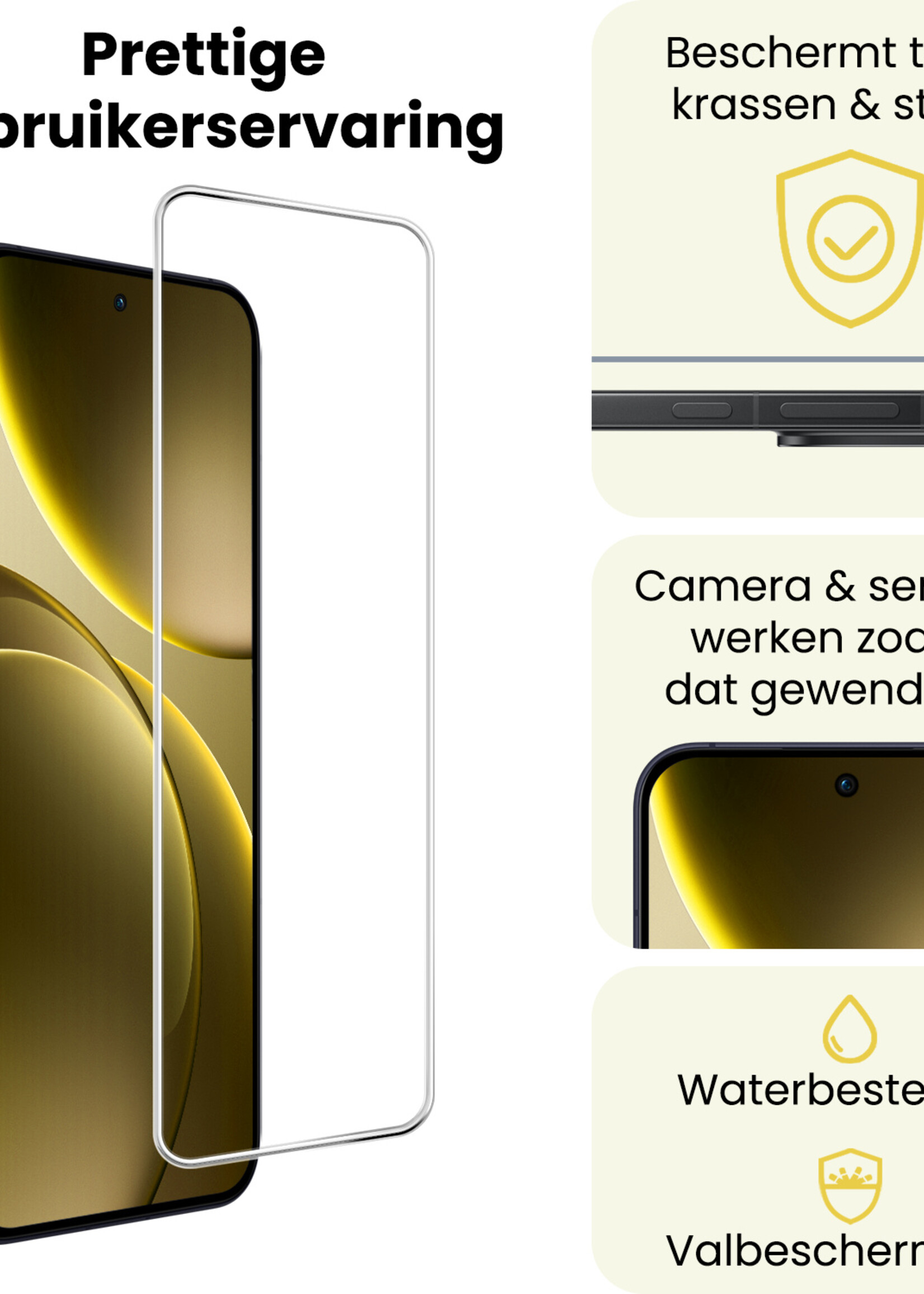 LUQ LUQ OPPO Find X9 Pro Screenprotector Glas - 3 PACK