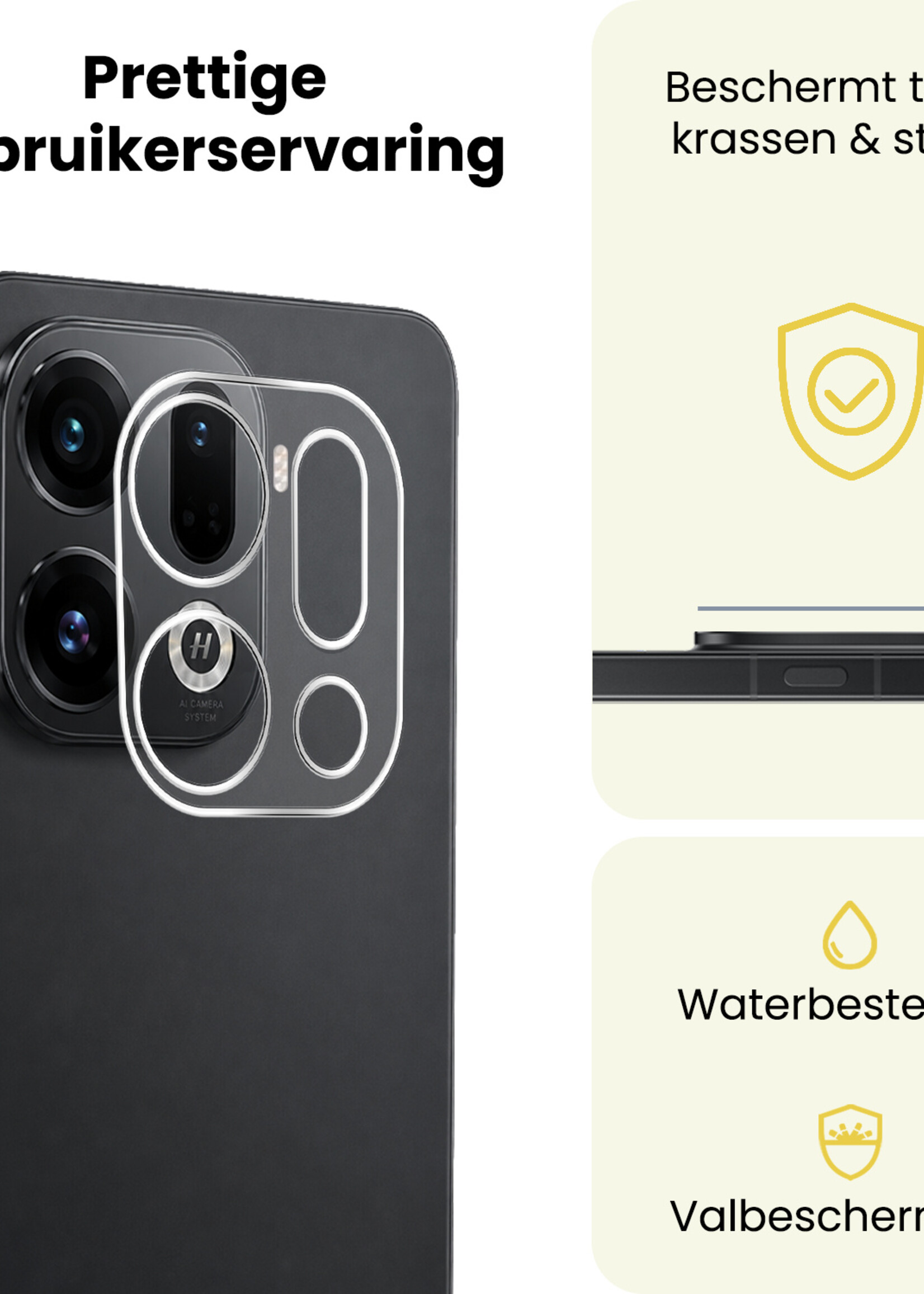 LUQ LUQ OPPO Find X9 Pro Camera Screenprotector - 2 PACK