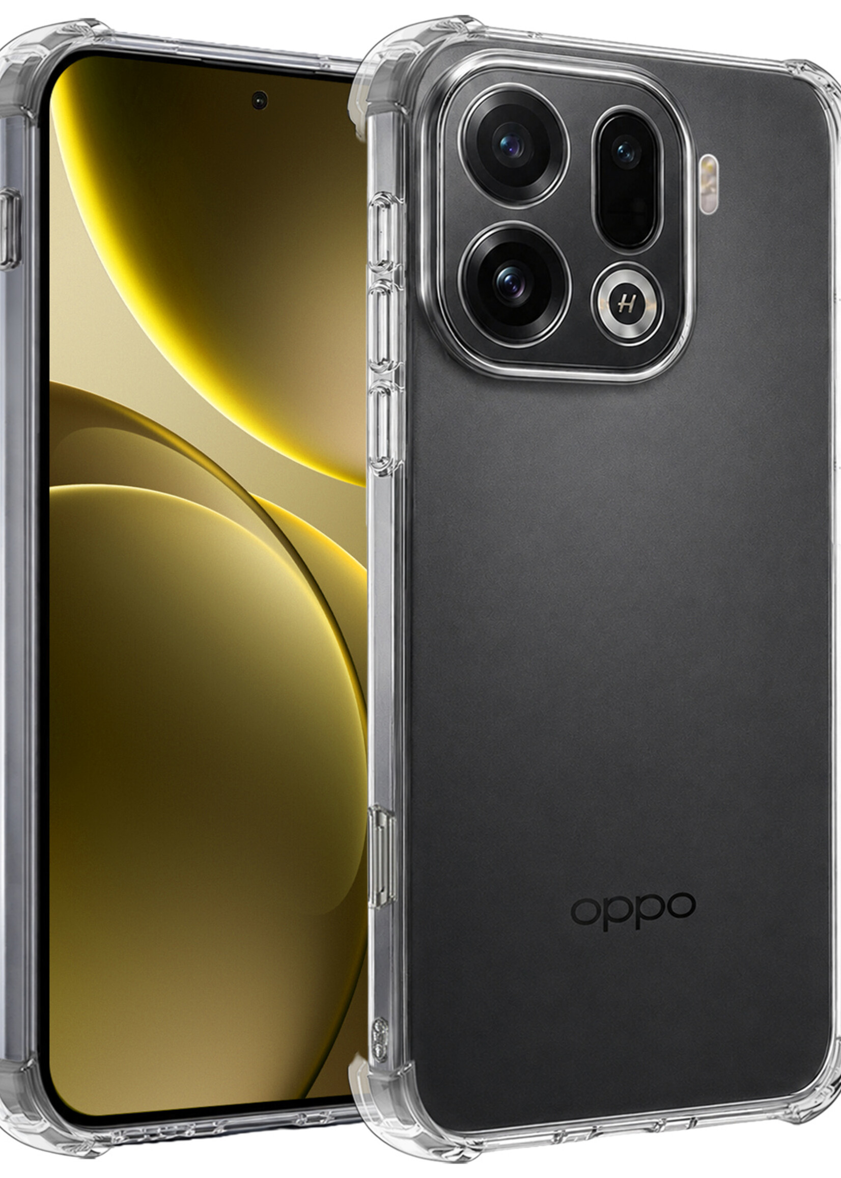 LUQ LUQ OPPO Find X9 Pro Hoesje Shockproof - Transparant