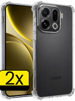 LUQ LUQ OPPO Find X9 Pro Hoesje Shockproof - Transparant - 2 PACK