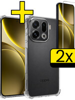 LUQ LUQ OPPO Find X9 Pro Hoesje Shockproof Met 2x Screenprotector