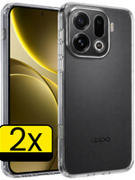 LUQ LUQ OPPO Find X9 Pro Hoesje Siliconen - Transparant - 2 PACK