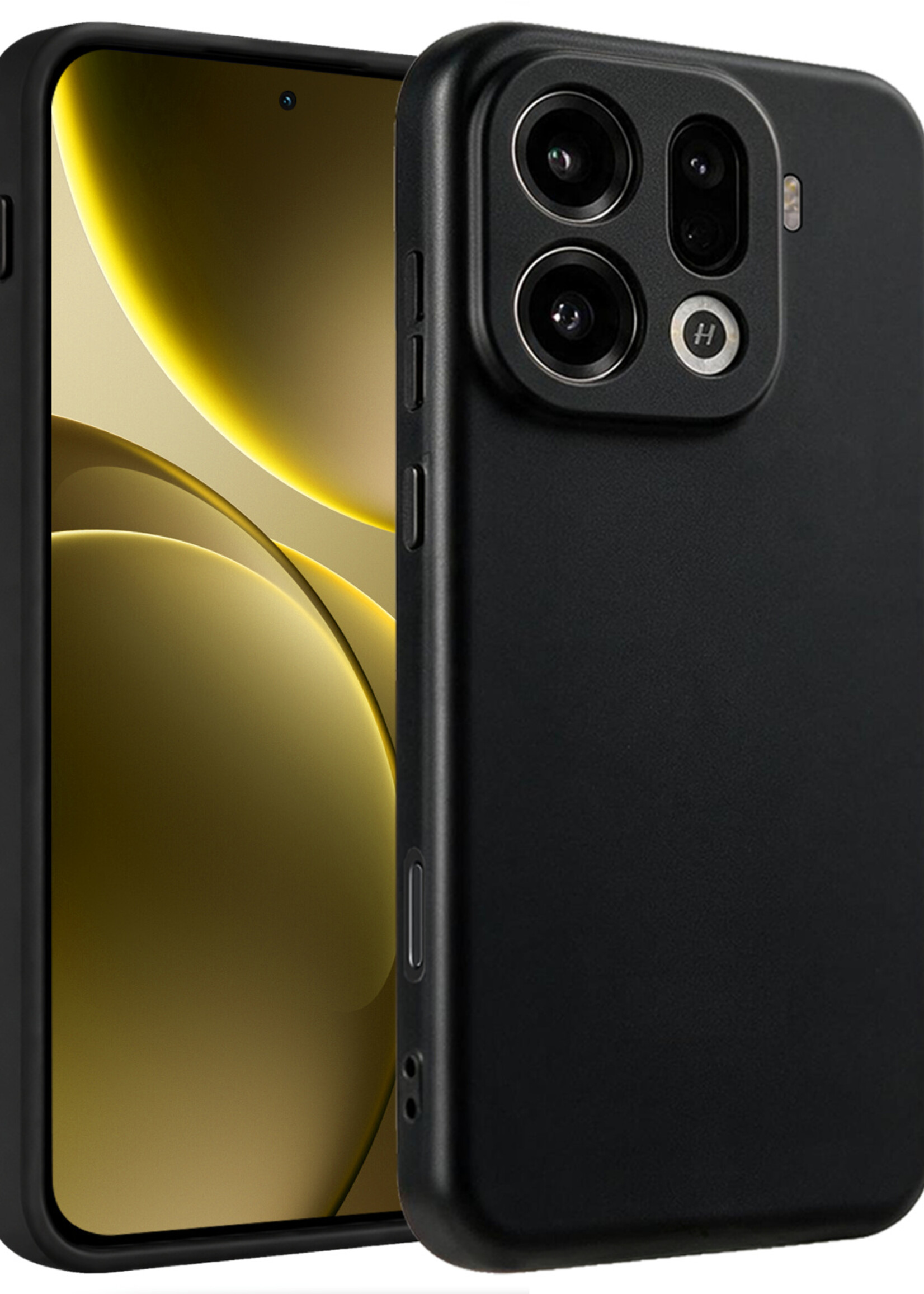 LUQ LUQ OPPO Find X9 Pro Hoesje Siliconen - Zwart