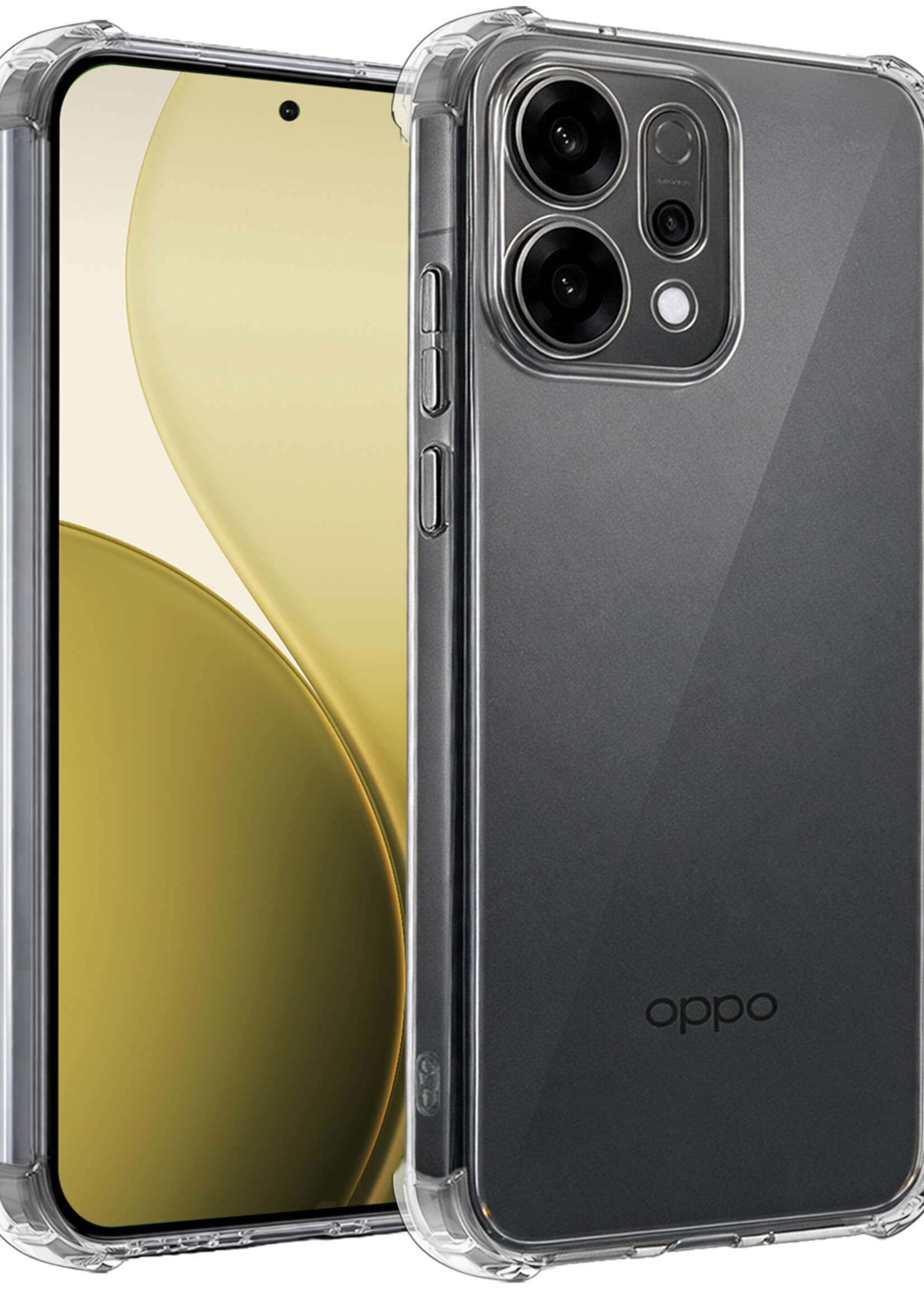 LUQ LUQ OPPO Reno14 Hoesje Shockproof - Transparant